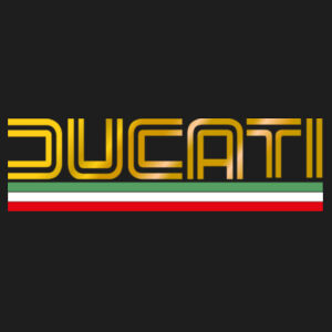 Retro Italian Ducati Flag Colours Motorcycle Logo - Patch Snapback Cap Design