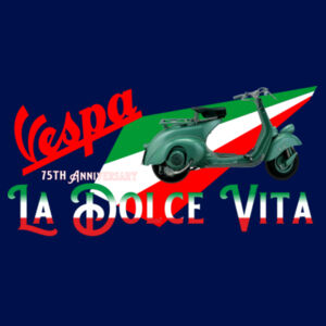 Classic Italian Vespa 100 Anniversary Celebration - Patch Beanie  Design