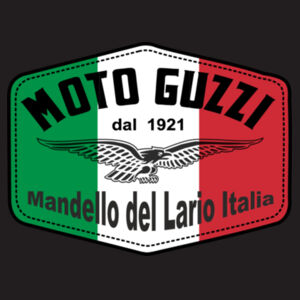 Retro vintage Moto Guzzi Italian Flag Colour  - Patch Beanie  2 Design