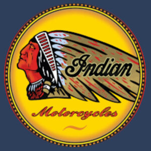 Retro Vintage USA Indian Motorcycle Logo - Circle Patch Beanie 2 Design