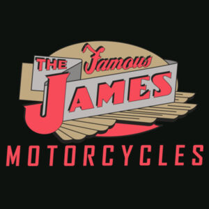 Retro Vintage English The Famous James Motorcycles Logo Design