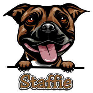 Canine Staffie Dog - Original 5-panel cap Design
