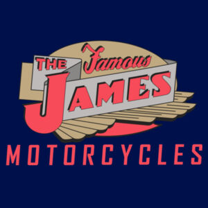 Retro Vintage Classic English James Motorcycles Biker - Patch Beanie  Design